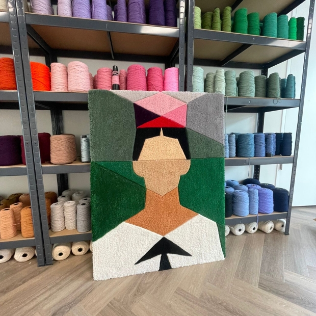 tufted Frida in atelier at Micks